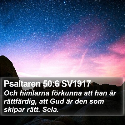 Psaltaren 50:6 SV1917 Bible Verse Image