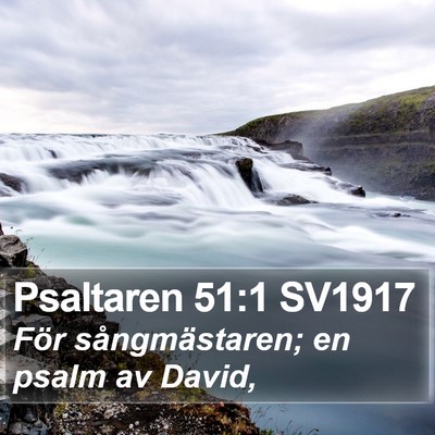 Psaltaren 51:1 SV1917 Bible Verse Image