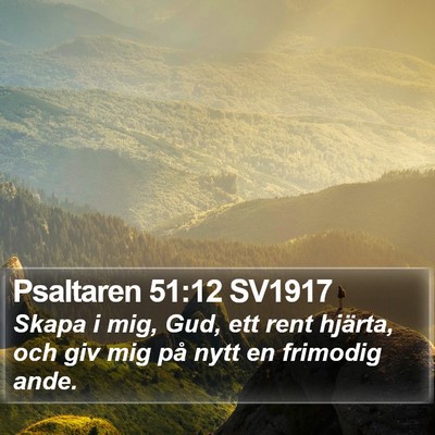 Psaltaren 51:12 SV1917 Bible Verse Image