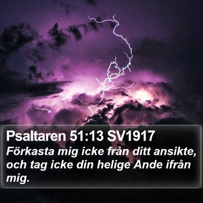 Psaltaren 51:13 SV1917 Bible Verse Image