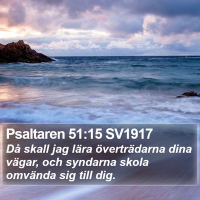 Psaltaren 51:15 SV1917 Bible Verse Image