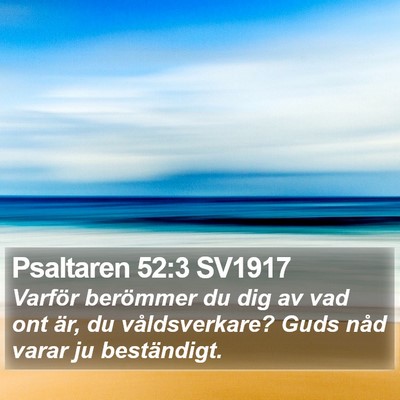 Psaltaren 52:3 SV1917 Bible Verse Image