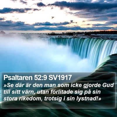 Psaltaren 52:9 SV1917 Bible Verse Image
