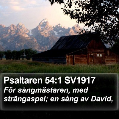 Psaltaren 54:1 SV1917 Bible Verse Image