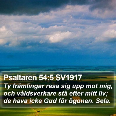 Psaltaren 54:5 SV1917 Bible Verse Image