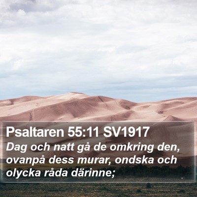 Psaltaren 55:11 SV1917 Bible Verse Image