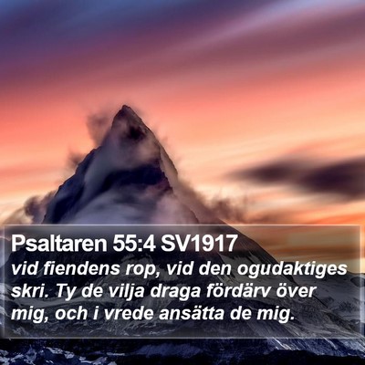Psaltaren 55:4 SV1917 Bible Verse Image