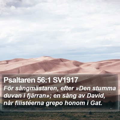 Psaltaren 56:1 SV1917 Bible Verse Image