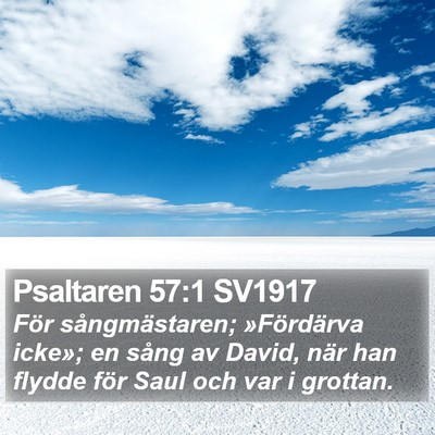 Psaltaren 57:1 SV1917 Bible Verse Image