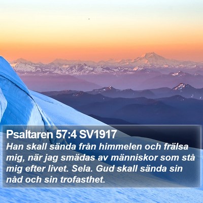 Psaltaren 57:4 SV1917 Bible Verse Image