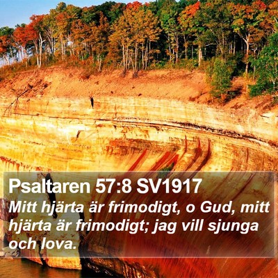 Psaltaren 57:8 SV1917 Bible Verse Image
