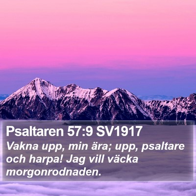 Psaltaren 57:9 SV1917 Bible Verse Image