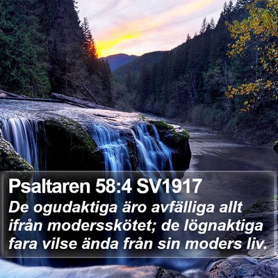 Psaltaren 58:4 SV1917 Bible Verse Image