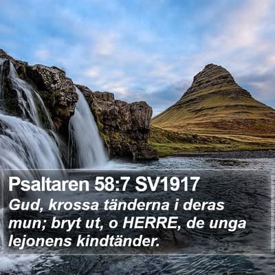 Psaltaren 58:7 SV1917 Bible Verse Image