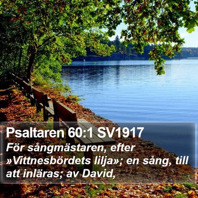 Psaltaren 60:1 SV1917 Bible Verse Image