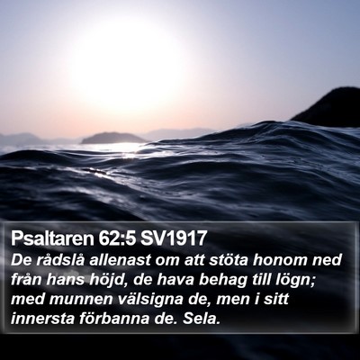 Psaltaren 62:5 SV1917 Bible Verse Image