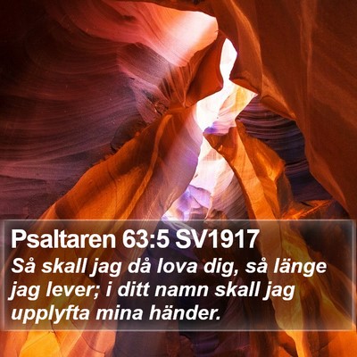 Psaltaren 63:5 SV1917 Bible Verse Image