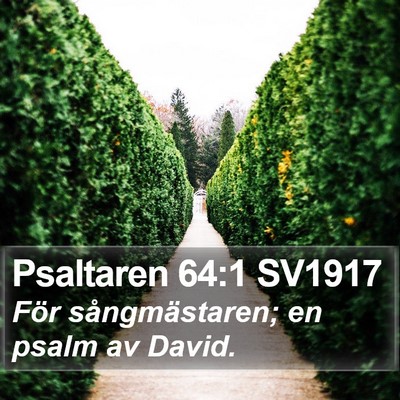 Psaltaren 64:1 SV1917 Bible Verse Image