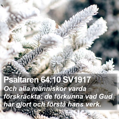 Psaltaren 64:10 SV1917 Bible Verse Image