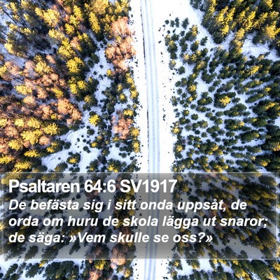 Psaltaren 64:6 SV1917 Bible Verse Image