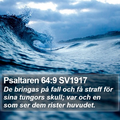 Psaltaren 64:9 SV1917 Bible Verse Image