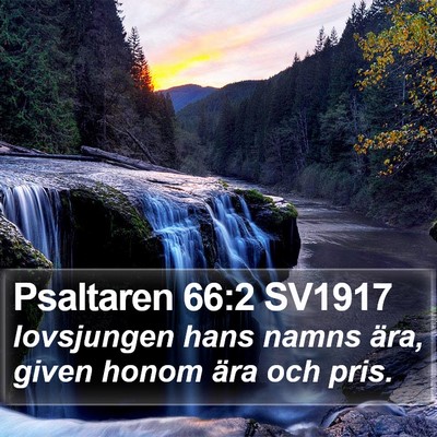 Psaltaren 66:2 SV1917 Bible Verse Image