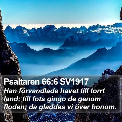 Psaltaren 66:6 SV1917 Bible Verse Image