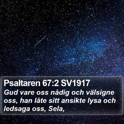 Psaltaren 67:2 SV1917 Bible Verse Image