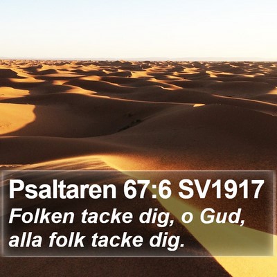 Psaltaren 67:6 SV1917 Bible Verse Image