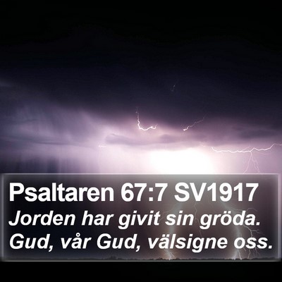 Psaltaren 67:7 SV1917 Bible Verse Image