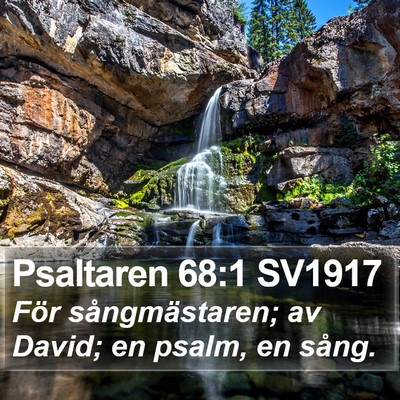 Psaltaren 68:1 SV1917 Bible Verse Image