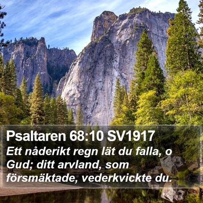 Psaltaren 68:10 SV1917 Bible Verse Image