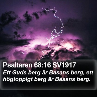 Psaltaren 68:16 SV1917 Bible Verse Image