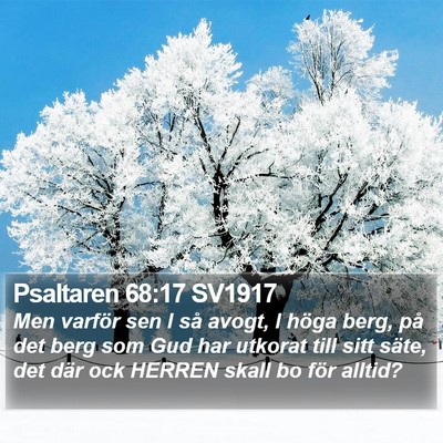 Psaltaren 68:17 SV1917 Bible Verse Image
