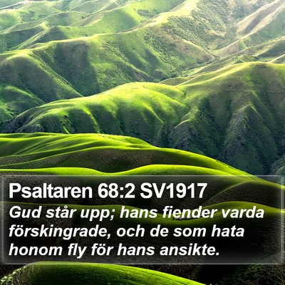 Psaltaren 68:2 SV1917 Bible Verse Image