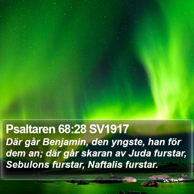 Psaltaren 68:28 SV1917 Bible Verse Image