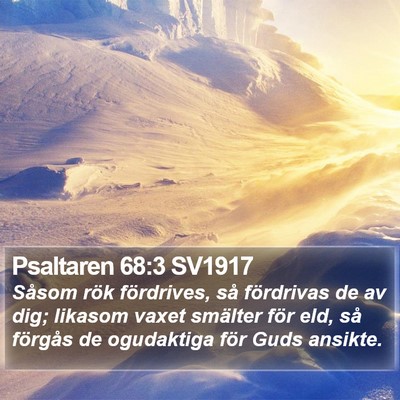 Psaltaren 68:3 SV1917 Bible Verse Image