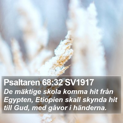 Psaltaren 68:32 SV1917 Bible Verse Image