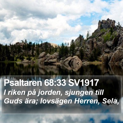 Psaltaren 68:33 SV1917 Bible Verse Image