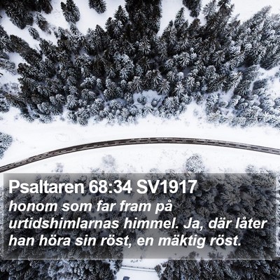 Psaltaren 68:34 SV1917 Bible Verse Image
