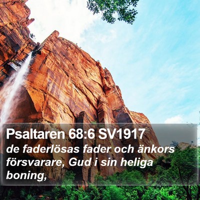 Psaltaren 68:6 SV1917 Bible Verse Image