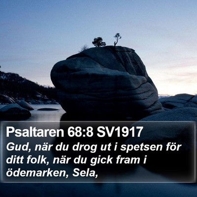 Psaltaren 68:8 SV1917 Bible Verse Image
