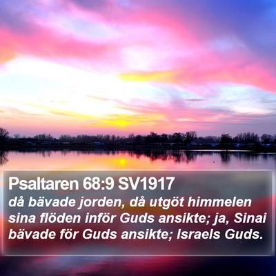 Psaltaren 68:9 SV1917 Bible Verse Image