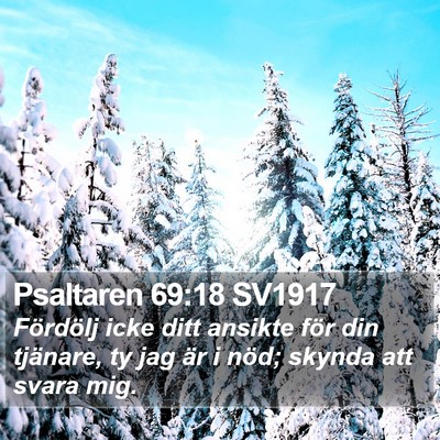 Psaltaren 69:18 SV1917 Bible Verse Image