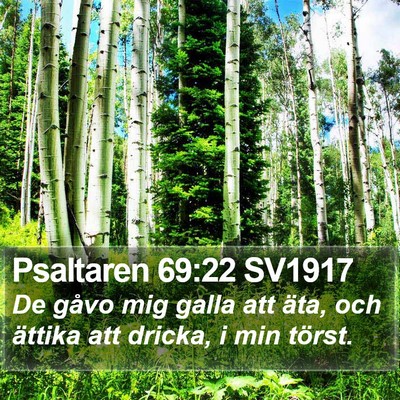 Psaltaren 69:22 SV1917 Bible Verse Image