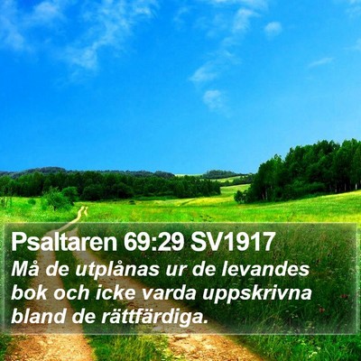 Psaltaren 69:29 SV1917 Bible Verse Image