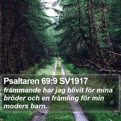 Psaltaren 69:9 SV1917 Bible Verse Image