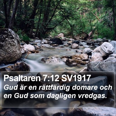 Psaltaren 7:12 SV1917 Bible Verse Image