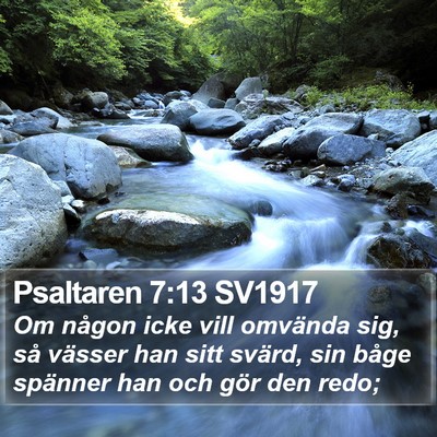 Psaltaren 7:13 SV1917 Bible Verse Image