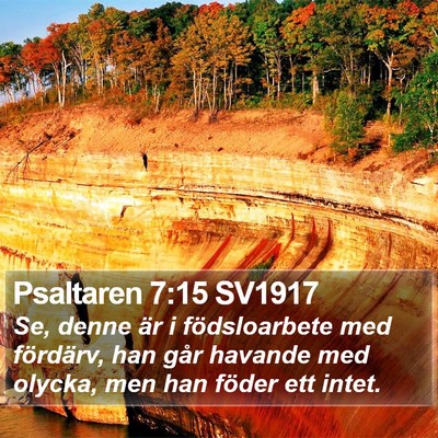 Psaltaren 7:15 SV1917 Bible Verse Image